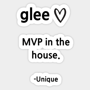 Glee/Unique Sticker